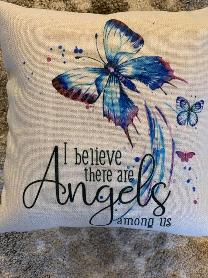 Angels among us pillow