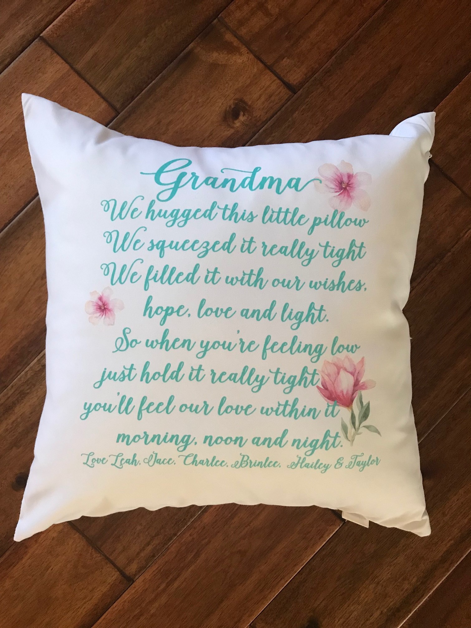 Grandparents theme pillow